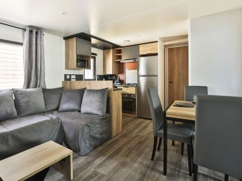 MOBILHOME 6 personnes - Mobil-home | Premium Azure | 3 Ch. | 6 Pers. | Terrasse surélevée | Clim.