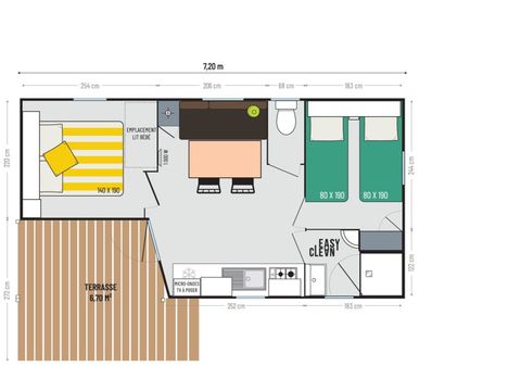 MOBILHOME 4 personnes - Cosy 2 Chambres (2022)