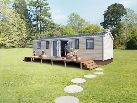 MOBILHOME 8 personnes - MOBILE HOME NIRVANA QUATTRO 4 chambres 40m² avec terrasse semi couverte