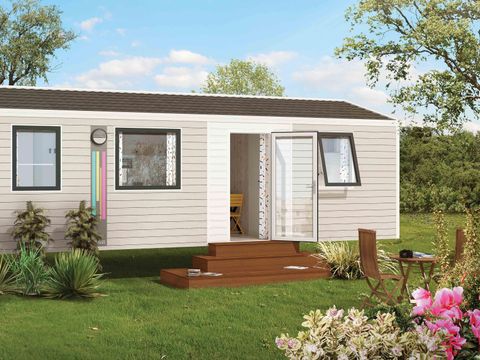 MOBILHOME 4 personnes - MOBILE HOME NIRVANA DUO 32m² avec terrasse semi couverte