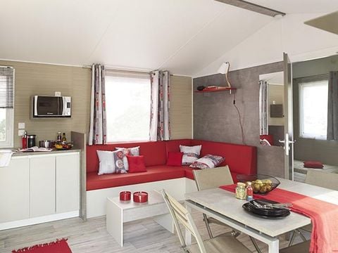 MOBILHOME 4 personnes - MOBILE HOME NIRVANA 31 M² avec terrasse couverte