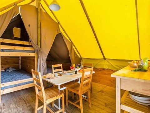 CANVAS AND WOOD TENT 4 people - Eco Lodge Tent | 2 Bedrooms | 3/4 Pers. | No bathroom