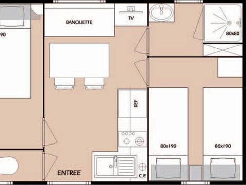 MOBILE HOME 4 people - RECREATION