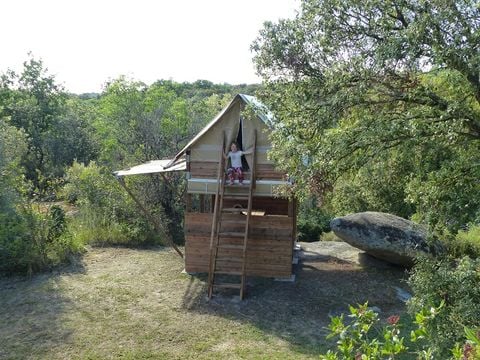 TENTE TOILE ET BOIS 2 personnes - BIVOUAC TENTE SMALL sans sanitaires