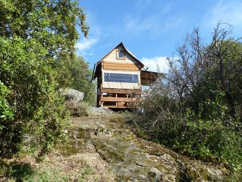 TENTE TOILE ET BOIS 2 personnes - BIVOUAC TENTE SMALL sans sanitaires