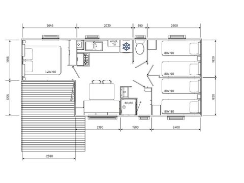 MOBILHOME 7 personnes - EXCELLENCE 