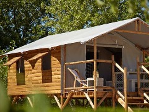 CANVAS AND WOOD TENT 4 people - CABANE LODGE without sanitary facilities