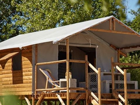 CANVAS AND WOOD TENT 4 people - CABANE LODGE without sanitary facilities