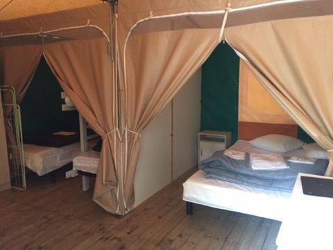 CANVAS AND WOOD TENT 5 people - WOODEN ROOM LODGE without sanitary facilities