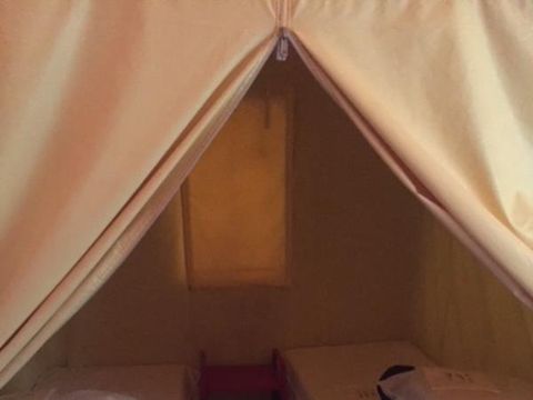 CANVAS AND WOOD TENT 4 people - WOODEN ROOM LODGE without sanitary facilities