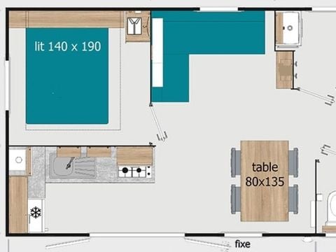 MOBILE HOME 8 people - PREMIUM COTTAGE