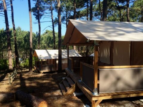 CANVAS AND WOOD TENT 6 people - LODGE without sanitary facilities