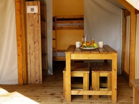 TENTE TOILE ET BOIS 4 personnes - LODGE sans sanitaires