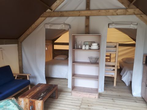 CANVAS AND WOOD TENT 5 people - Cinnamon Lodge (without sanitary facilities)
