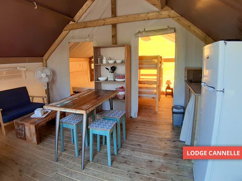 CANVAS AND WOOD TENT 5 people - Cinnamon Lodge (without sanitary facilities)