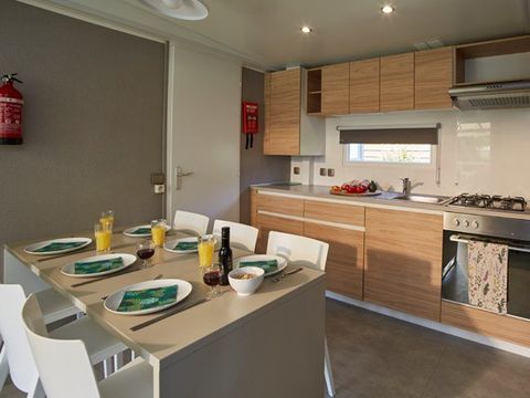 MOBILE HOME 6 people - Comfort XL | 3 Bedrooms | 6 Pers. | Raised terrace