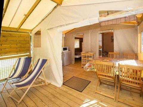 TENTE 5 personnes - Ecolodge Sahari 30m² terrasse couverte (sans sanitaires) 4/5 personnes