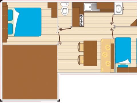 MOBILE HOME 7 people - Mobil-home Evasion 7 people 2 bedrooms 28m² - mobile home for 7 people