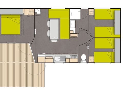 MOBILE HOME 6 people - Comfort mobile-home 8 people 3 bedrooms 35m² - mobile home