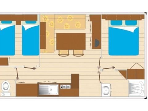 MOBILE HOME 6 people - Mobil-home Evasion 6 people 2 bedrooms 23m² - mobile home for 6 people