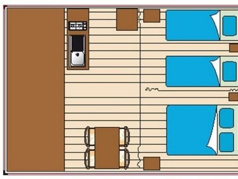 BUNGALOW 5 people - Sahari 2 rooms 19m² - without bathroom