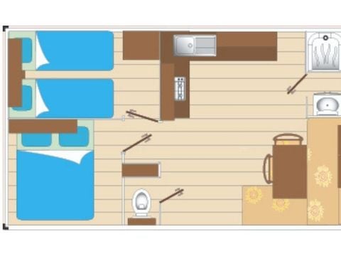 MOBILE HOME 4 people - Cocoon 2 bedrooms 21m