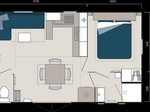 MOBILE HOME 6 people - CAELIA (pedestrian zone)