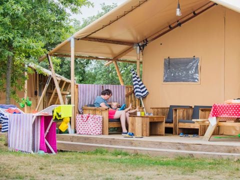 CANVAS AND WOOD TENT 6 people - Seagull safari tent