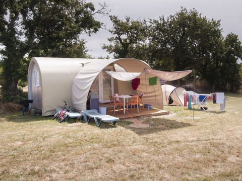 CANVAS AND WOOD TENT 4 people - Chalet tent Shrimp