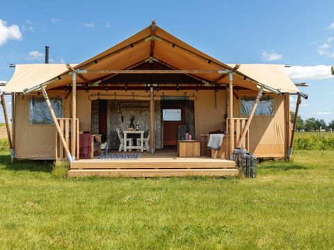 TENTE TOILE ET BOIS 6 personnes - Tente safari Flétan