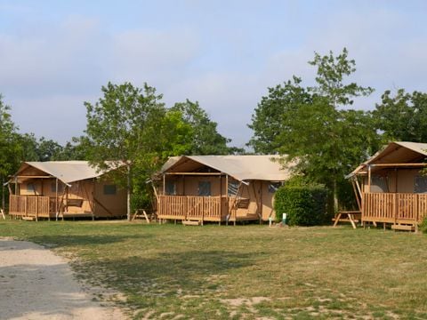 TENTE TOILE ET BOIS 6 personnes - Tente safari Flétan