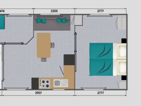 MOBILHOME 4 personnes - Premium PMR