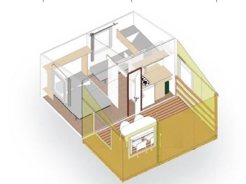 MOBILE HOME 5 people - STANDARD TITHOME (WITHOUT SANITARY FACILITIES)