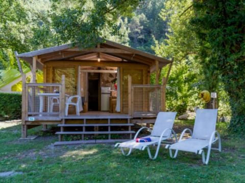 TENTE TOILE ET BOIS 4 personnes - EcoLodge 4/6 PL