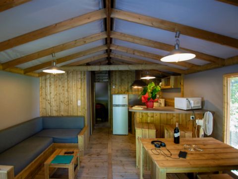 TENTE TOILE ET BOIS 4 personnes - EcoLodge 4/6 PL