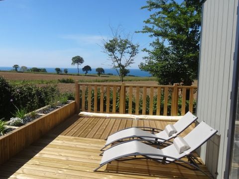 MOBILE HOME 4 people - TAOS 2 bedrooms, private spa, Sea view