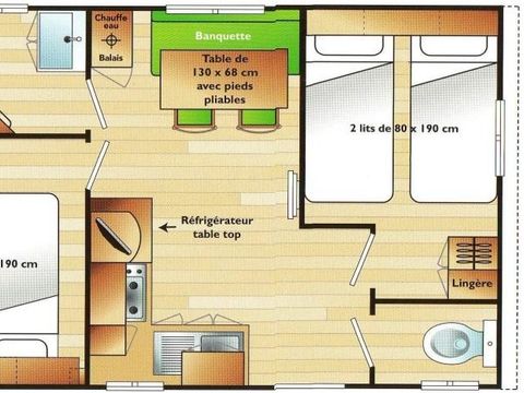 MOBILE HOME 4 people - 24m2 - twin beds