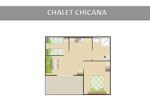 CHALET 4 personnes - Loggia confort chalet PMR