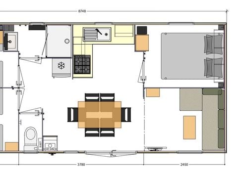 MOBILHOME 6 personnes - Mobil home Confort XL - 3 chambres