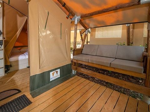 CANVAS AND WOOD TENT 5 people - Super Lodge Tent | 2 Bedrooms | 4/5 Pers. | No bathroom