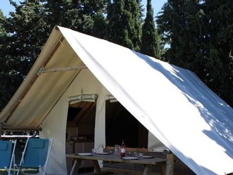 CANVAS AND WOOD TENT 5 people - STANDARD ECOLODGE without sanitary facilities 20 sqm