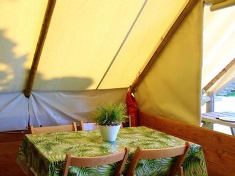 CANVAS AND WOOD TENT 5 people - STANDARD ECOLODGE without sanitary facilities 20 sqm