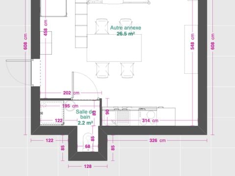 STUDIO 4 personnes - Confort  TV