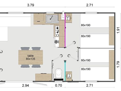 MOBILE HOME 6 people - Lodge Premium 32 m² (32 m²)