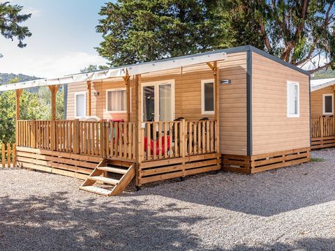 MOBILHOME 6 personnes - Mobil-home | Comfort XL | 3 Ch. | 6 Pers. | Terrasse surélevée | Clim. | TV