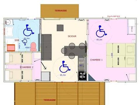 CHALET 4 people - ATLANTIS PMR (People with Reduced Mobility)