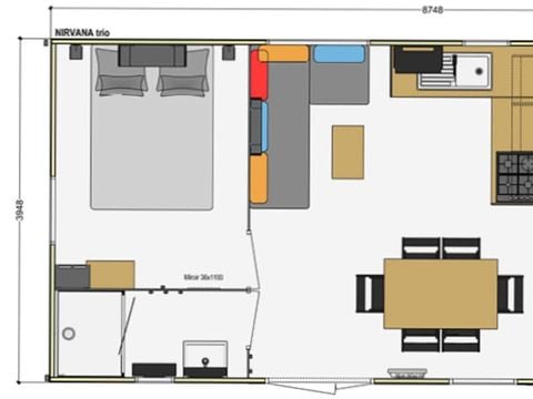 MOBILHOME 6 personnes - MH3 TOSCANE 33m² - Lave Vaisselle