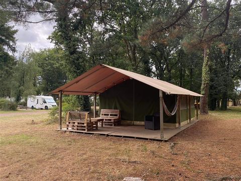 CANVAS AND WOOD TENT 5 people - AMERICAN