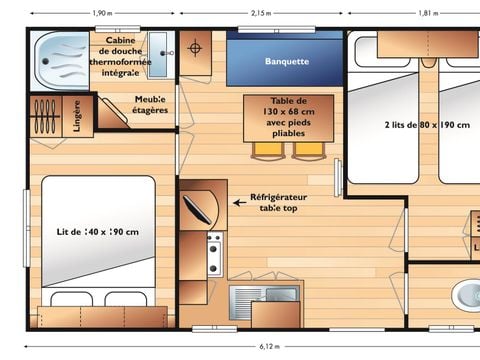 MOBILHOME 4 personnes - VENUS