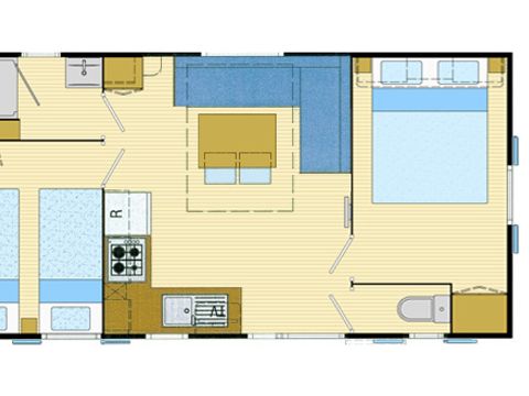 MOBILE HOME 6 people - ESSENTIAL 27 m² (27 sq ft)